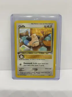 1st Edition Cleffa (20/111) Neo Genesis Set Rare Pokemon Card - NM-LP - Image 5