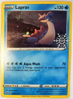 Holiday Calendar Holo Lapras ■ 048/202 Holo Rare ■ Pokemon Card Near Mint - Image 1