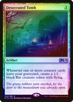 Desecrated Tomb FOIL Core Set 2019 / M19 PLD Artifact Rare MTG CARD ABUGames - Image 1