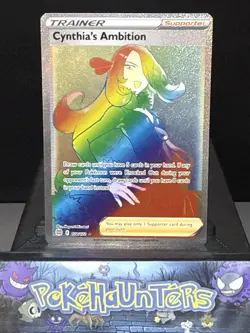 Pokemon Card Cynthia's Ambition 178/172 Brilliant Stars Secret Rare Near Mint - Image 1