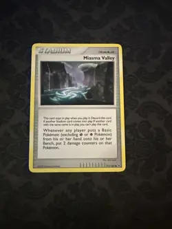 Pokemon Platinum Edition Uncommon Card - Miasma Valley 111/127 - Image 1