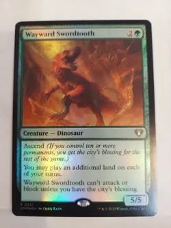 Wayward Swordtooth Commander Masters Foil - Image 1