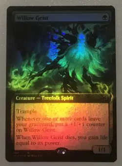 *foil extended art WILLOW GEIST Innistrad Midnight Hunt MTG Magic NM - Image 1