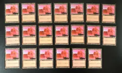 MTG 20X JAPANESE URZA'S SAGA MOUNTAIN MAGIC THE GATHERING COMMON BASIC LAND - Image 1