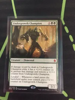 MTG Magic The Gathering Undergrowth Champion BFZ Mythic Green Elemental - Image 1