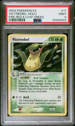 2004 Pokemon EX Fire Red Leaf Green Victreebel holo 17/112 PSA 9 Mint 75999559 - Image 1