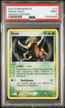 2004 Pokemon EX Hidden Legends Pinsir holo 13/101 PSA 9 Mint 75999966 - Image 1