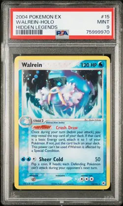 2004 Pokemon EX Hidden Legends Walrein holo 15/101 PSA 9 Mint 75999970 - Image 1
