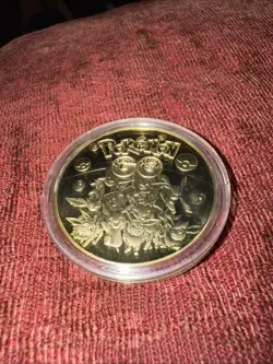 Pokemon Blastoise High Quality Rare Collectible Metal Gold Plated Coin Sealed - Image 2