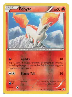 Ponyta #14/106 XY: Flashfire Pokemon tcg REVERSE HOLO - Image 1
