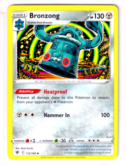 Bronzong 112/189 Astral Radiance ENGLISH Uncommon 2022 Near Mint Pokemon - Image 1