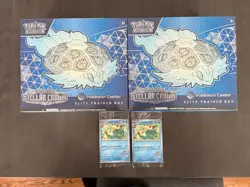 Pokemon Center Stellar Crown ETB W/ 2024 Illustration Promos Sealed Lot 2 - Image 1