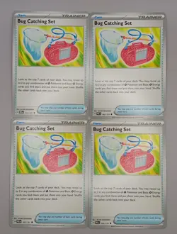 4x Bug Catching Set 102/131 x4 - NM Prismatic Evolutions Pokemon Playset - Image 1