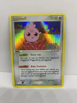 Igglybuff 21/100 Pokemon Reverse Holo Rare EX Crystal Guardians - NM - Image 1