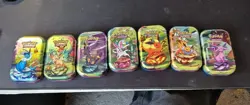 Pokemon Prismatic Evolutions EMPTY Mini Tins x7 - Image 1