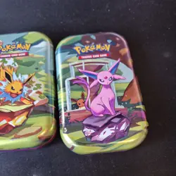 Pokemon Prismatic Evolutions EMPTY Mini Tins x7 - Image 5