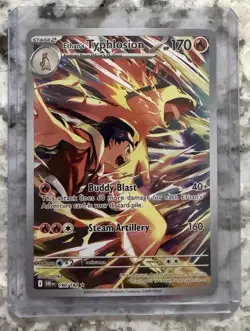 POKEMONS Destined Rivals SIR Ethan’s Typhlosion Full Art Pack Fresh NM - Image 2