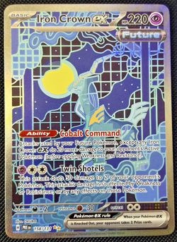 Iron Crown ex - 158/131 Prismatic Evolutions Special Illustration Pokemon TCG NM - Image 1