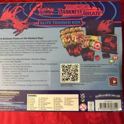 Pokemon TCG Sword and Shield Darkness Ablaze ETB Elite Trainer Box Factory Seal - Image 4