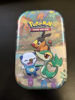 EMPTY Unova Starter Snivy Tepig Oshawott Pokemon Celebrations Mini Tin - Image 1