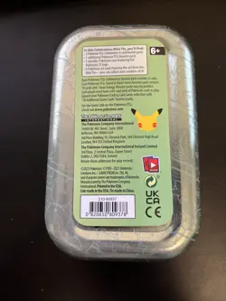 EMPTY Unova Starter Snivy Tepig Oshawott Pokemon Celebrations Mini Tin - Image 2
