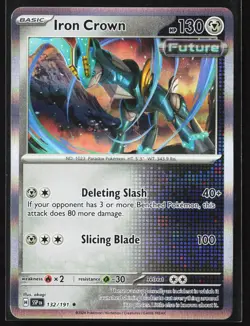 Iron Crown 132/191 SV08: Surging Sparks Pokemon - Image 1