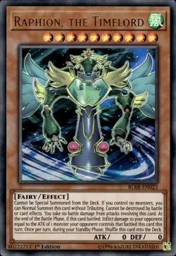 Raphion, The Timelord - Ultra Rare 1st Edition BLRR-EN023 - LP - YuGiOh - Image 1