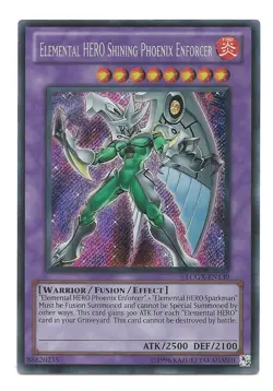 Elemental HERO Shining Phoenix Enforcer LCGX-EN139 Secret Rare Yu-Gi-Oh Card New - Image 1