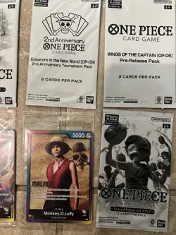 Large Lot Of One Piece Trading Card Promo Packs & Cards Sealed + Tournament Kit - Image 5