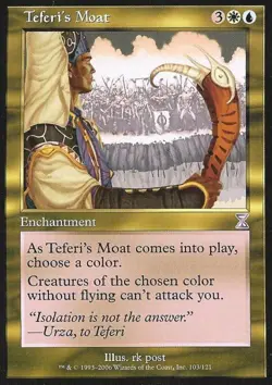 Teferi's Moat - Medium Play MTG Time Spiral Time Shifted - Image 1