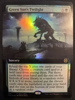 English - MTG Green Sun’s Twilight - Buy-A-Box Promo - Phyrexia: All Will Be One - Image 1