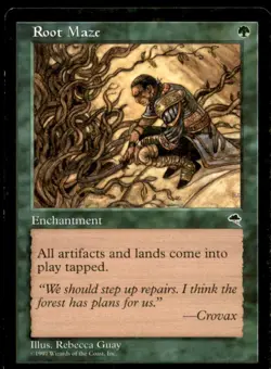 Root Maze Tempest Light Play MTG Magic the Gathering - Image 1