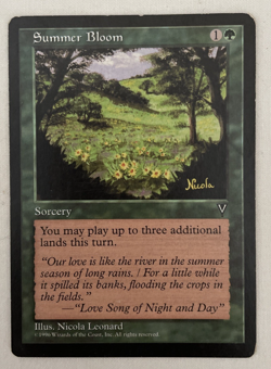 1x Summer Bloom Visions MTG Magic the Gathering MP - Image 1