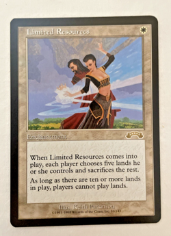 1x Limited Resources Exodus MTG Magic the Gathering LP/NM - Image 1