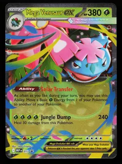 Mega Venusaur ex 013 Holo MEP EN Promo Pokemon Card (small dent) - Image 1