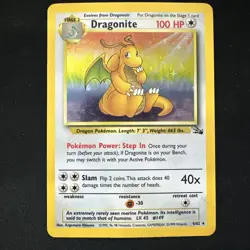 Pokemon TCG Dragonite 4/62 Fossil Unlimited Holo Rare MP-HP - Image 1