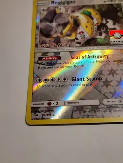 Regigigas 4th Place 84/111 Reverse Holo League Challenge Promo Pokemon TCG - Image 5