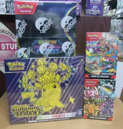 POKEMON PHANTASMAL BOOSTER BOX + SURGING ETB + MEGA & PALDEAN BUNDLE BOXES - Image 1