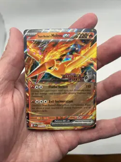 031/182 Team Rocket's Moltres ex Destined Rivals Stamp UPC Promo Pokemon TCG - Image 3