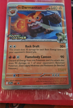 Pokemon TCG Journey Together Prerelease STAFF Promo Set (Set of 4) *SEALED* - Image 1
