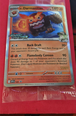 Pokemon TCG Journey Together Prerelease STAFF Promo Set (Set of 4) *SEALED* - Image 2