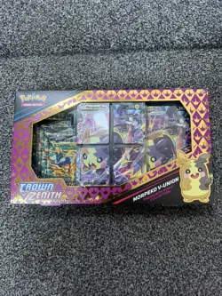 Pokemon TCG Crown Zenith Morpeko V-Union Premium Playmat Collection Minor Damage - Image 1