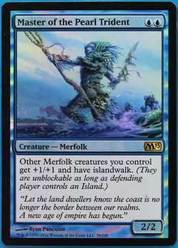 Master of the Pearl Trident FOIL Magic 2013 / M13 NM Rare CARD (490024) ABUGames - Image 1