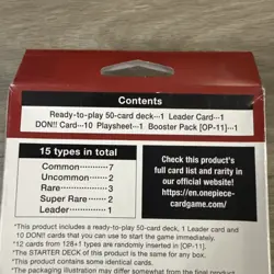 One Piece Card Game Card Game Starter Deck - ST-23 Shanks Ships Now In Hand! - Image 4