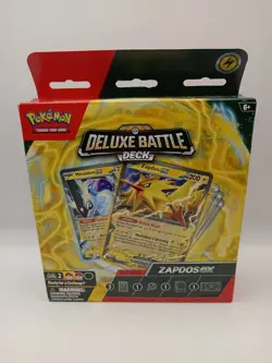 Pokemon Trading Card Game Zapdos EX Deluxe Battle Deck New Sealed Pokemon Gift - Image 1