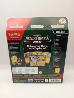 Pokemon Trading Card Game Zapdos EX Deluxe Battle Deck New Sealed Pokemon Gift - Image 3