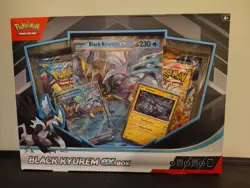 Pokemon TCG Black Kyurem Ex Box Sealed with Promo Card + 4 Booster Packs - Image 1