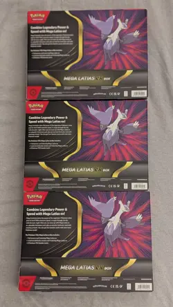 Pokemon TCG Mega Latias EX Box Sealed Mega Evolution Packs Promo Jumbo Card - Image 2