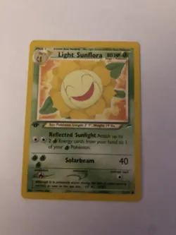 Light Sunflora 72/105 1ST EDITION Neo Destiny Set Pokemon Card NEAR MINT/MINT - Image 1