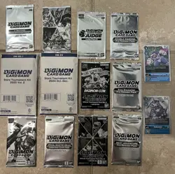 Large Bundle Of Digimon Trading Cards Sealed Promos + 2 Store Tournament Kits - Image 1